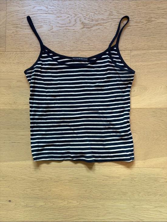 Brandy Melville Tops - Brandy Melville Navyblue & White Striped Camisole